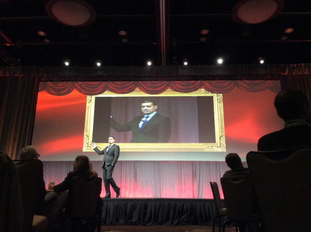 Dr. Badawi presenting at a conference